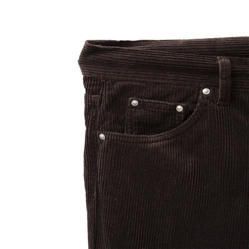 Carhartt WIP Newel Pant Dark Umber RInsed I027232_0W5_02 Degli Uberti